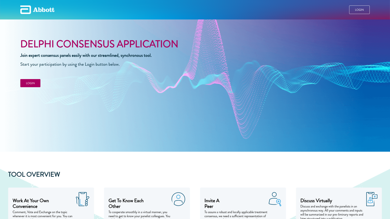 Abbott Delphi Panel website screenshot