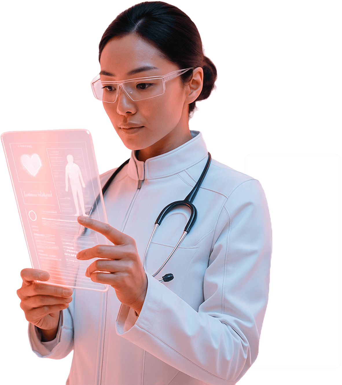 Clinician using Luminera with a patient